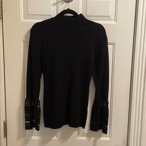 Who What Wear Black Mock Turtleneck